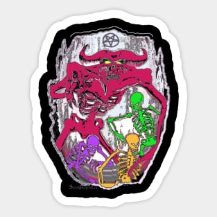 "Flaming Gate" Sticker